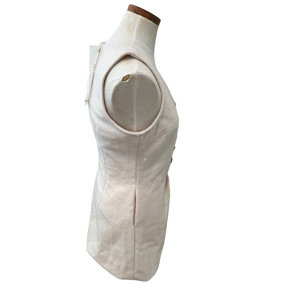 Tulle Los Angeles wool mod Twiggy Mini Dress Winter White M - Picture 3 of 9